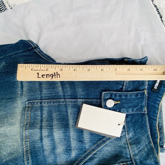 Flamingo Jeans 90s Womens Large Cargo Large Sailor Denim Flap Pocket 30 X 30 - Picture 6 of 8